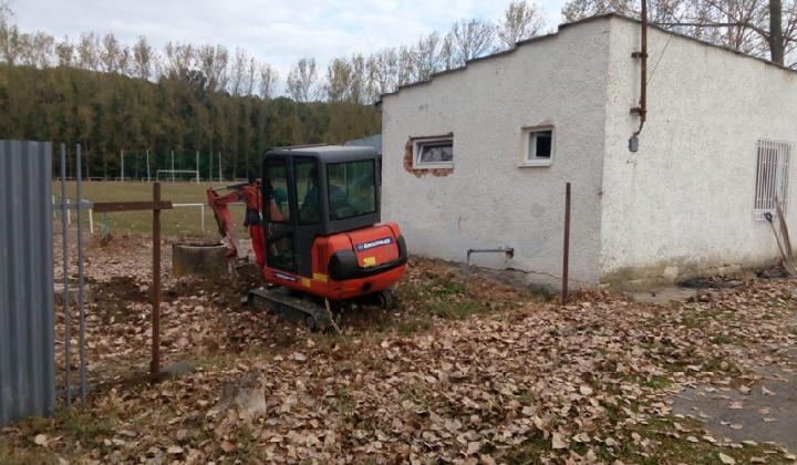 Rekonštrukcia futbalových šatní (foto: Ľuboš Mirda) 